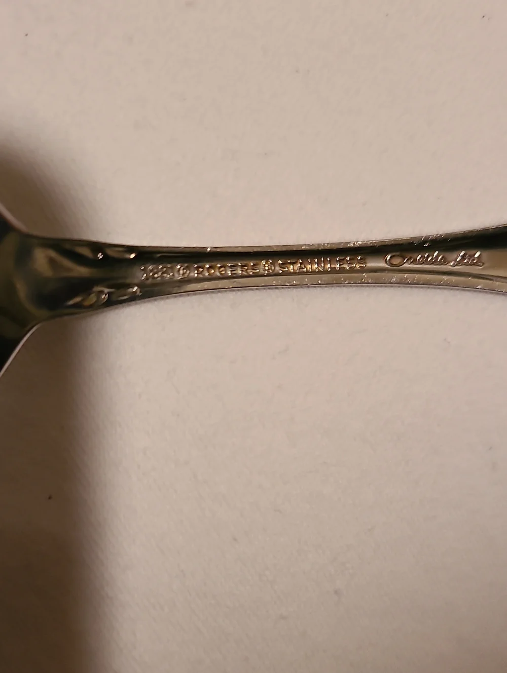 1881 Rogers Stainless Oneida Arbor Rose Floral, 6 Pieces Silver Flatware